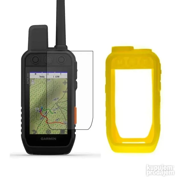 Silikonska zaštita i staklo za Garmin Alpha 200/300