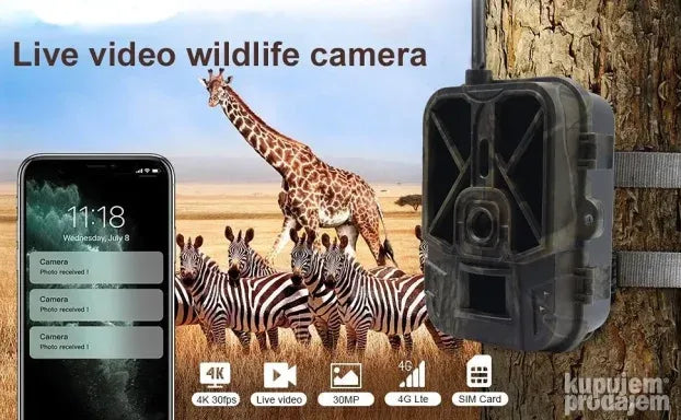 HC-940Pro 4G kamera sa ugrađenom baterijom