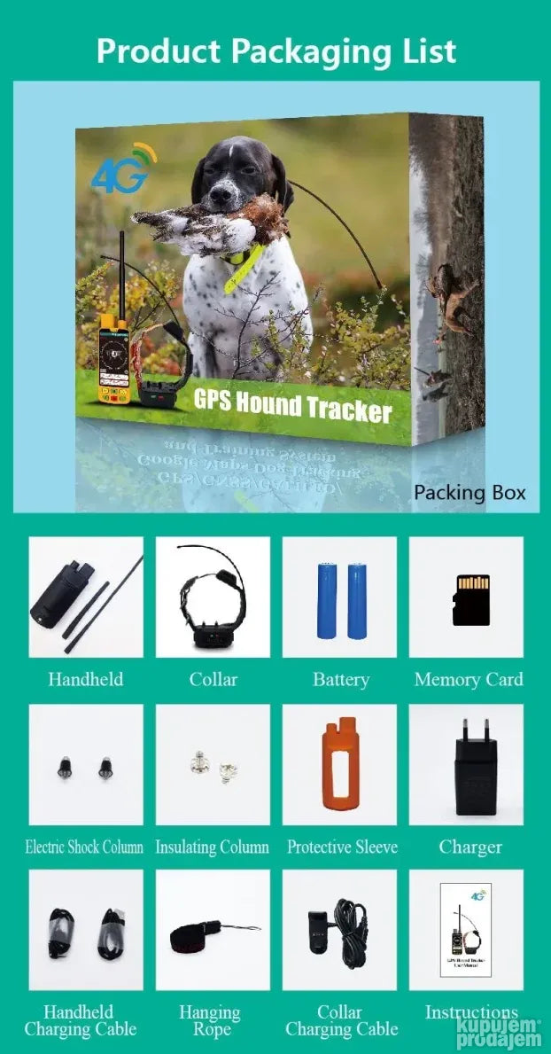 Eseek GPS i VHF ogrlica za praćenje pasa