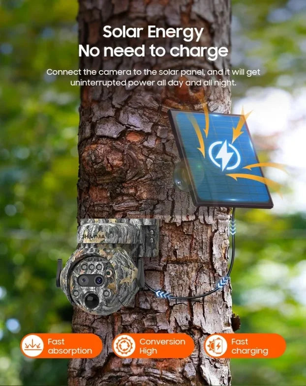 SHIWOJIA 4G solarna kamera 8 MP - Dual Lens - slika 8