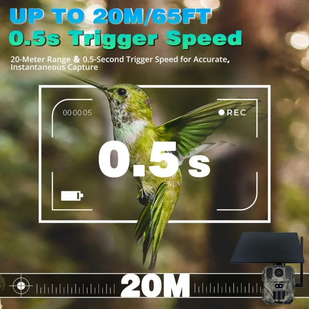 Lovačka kamera Suntek Mini-900Pro 4G sa solarnim panelom